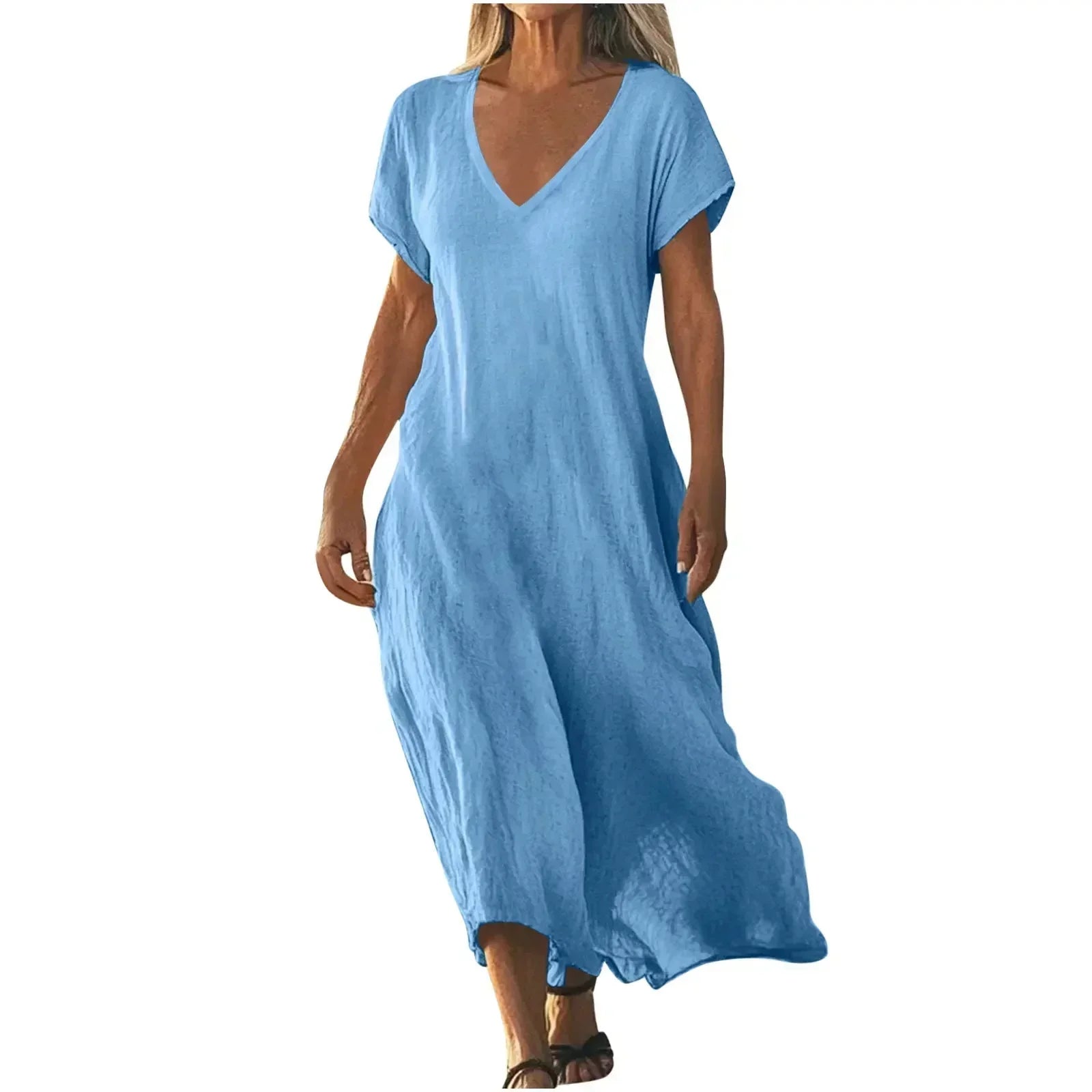 Rosalynn – Robe Maxi d'Été Fluide