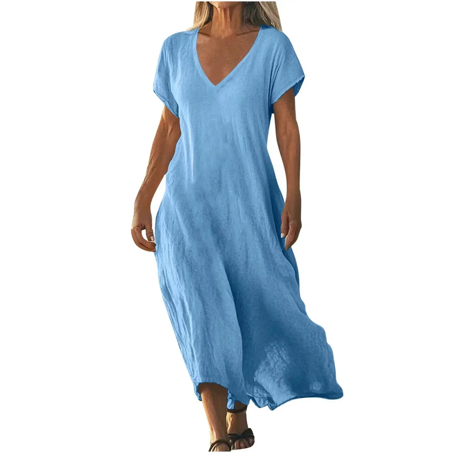 Rosalynn – Robe Maxi d'Été Fluide