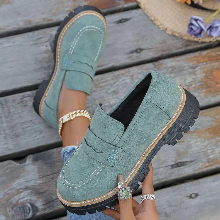 Valérie | Mocassins à semelle crantée