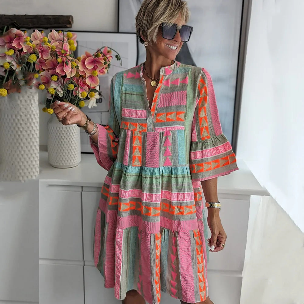 Fiona – Robe Bohème Élégante