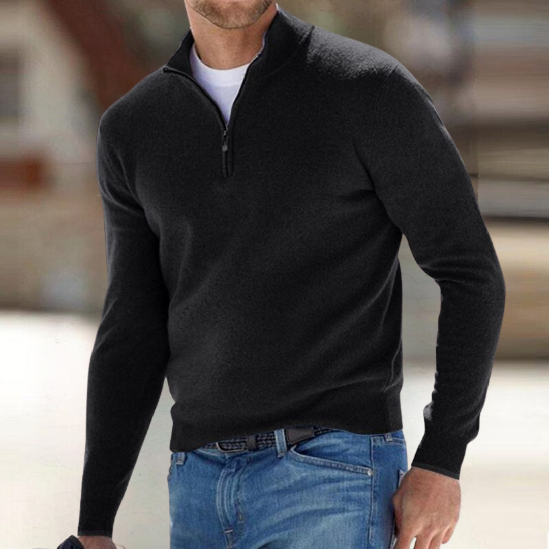 PULL ZIPPÉ POUR HOMME