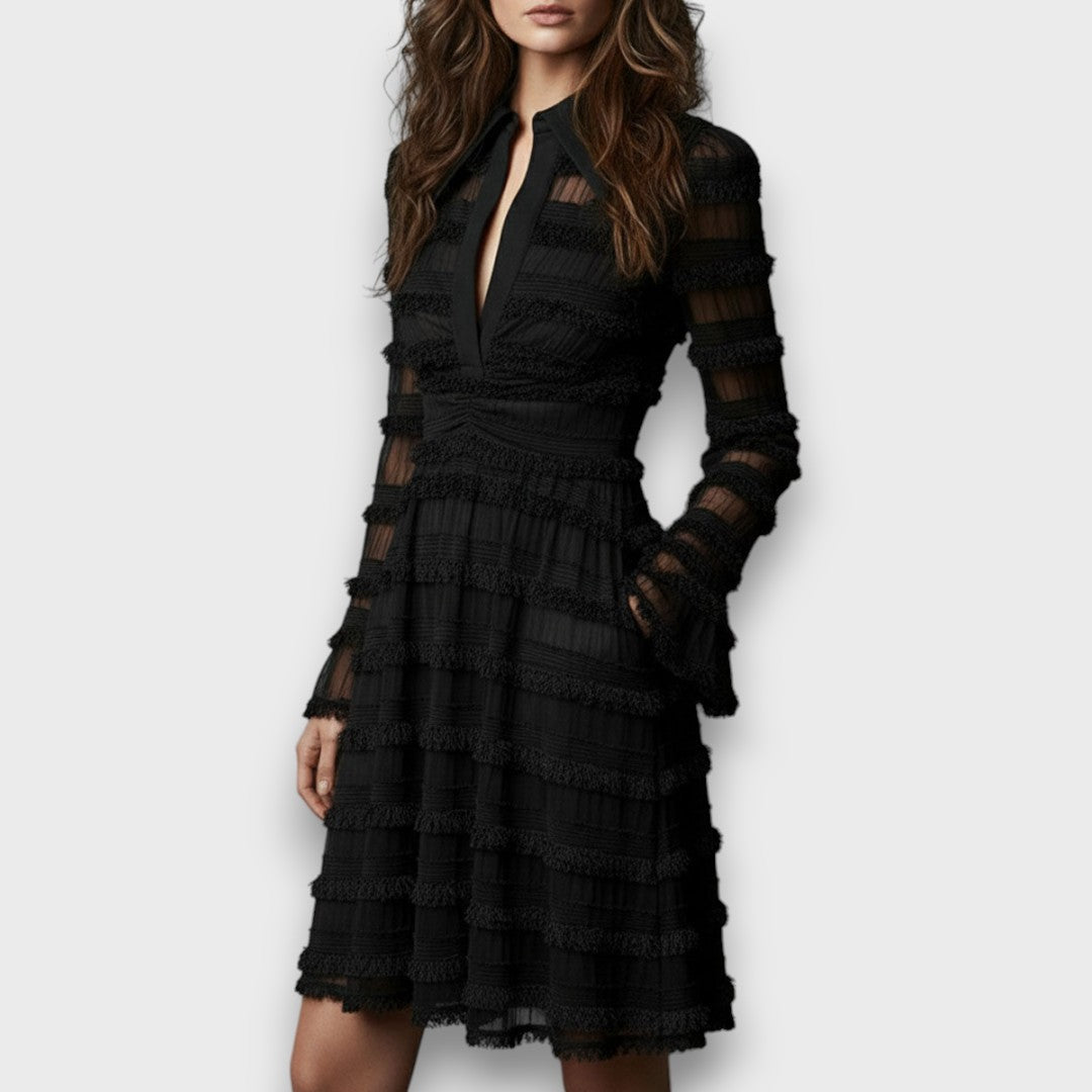 Elodie - Robe Midi Élégante