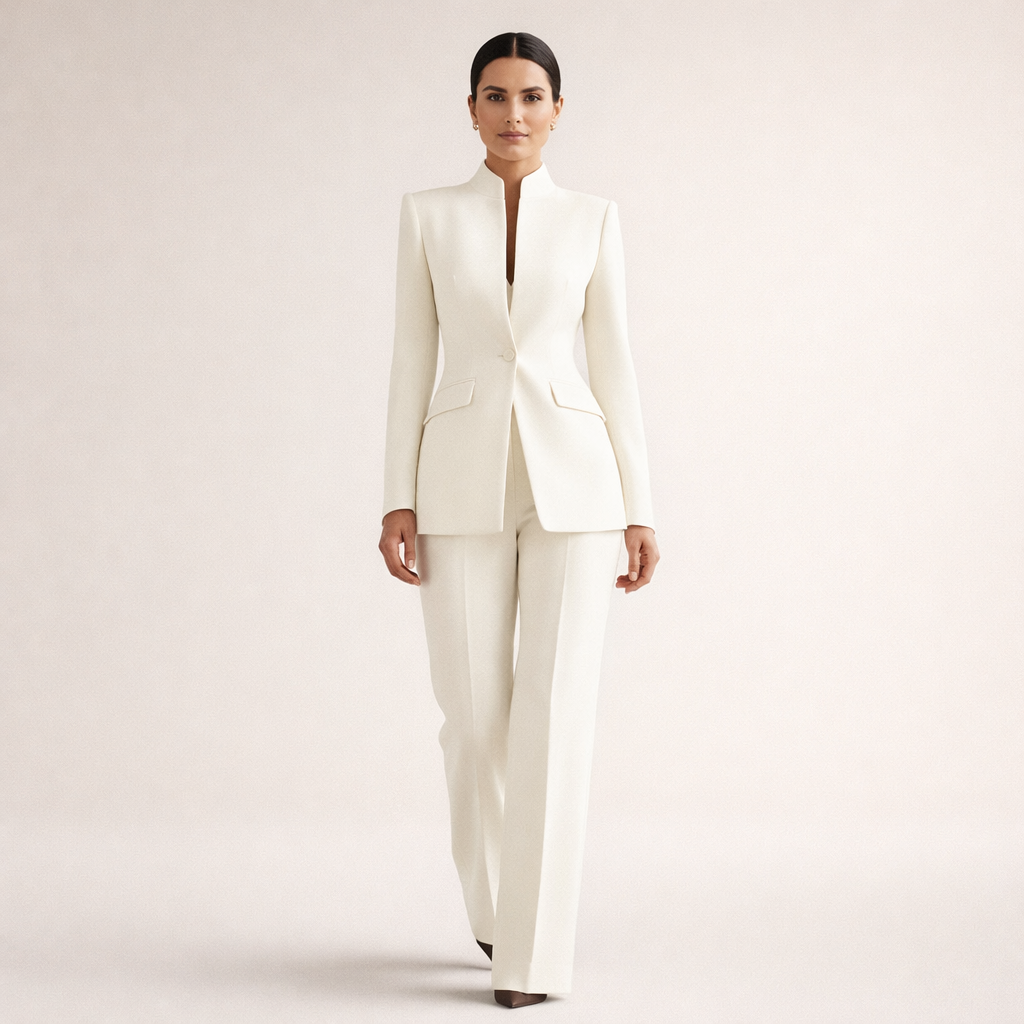 Élisabeth | Tailleur-pantalon à jambe large