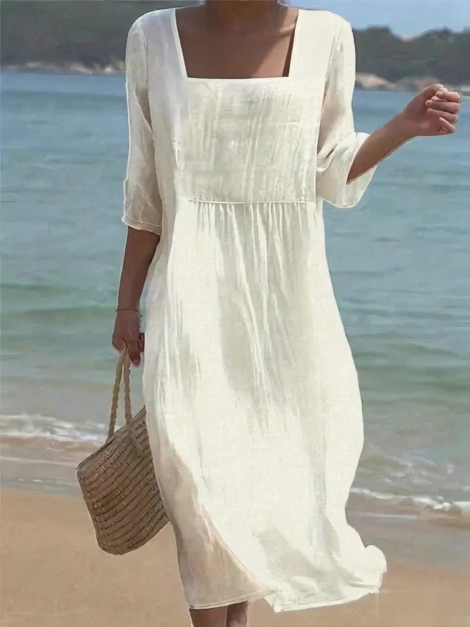 Lunelle™ | Robe d'été légère à décolleté ouvert