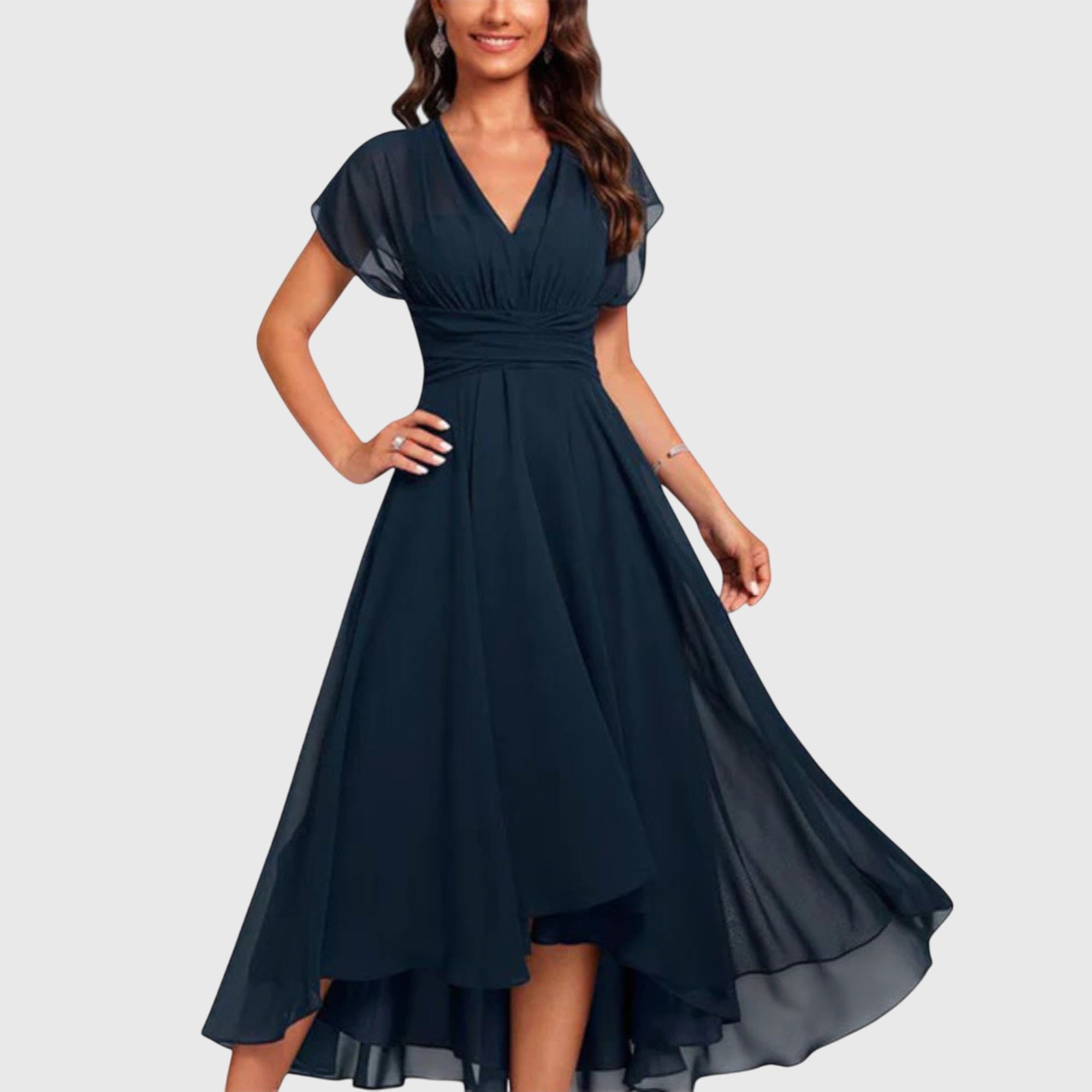 Christina™ | Robe A-Line à Col V
