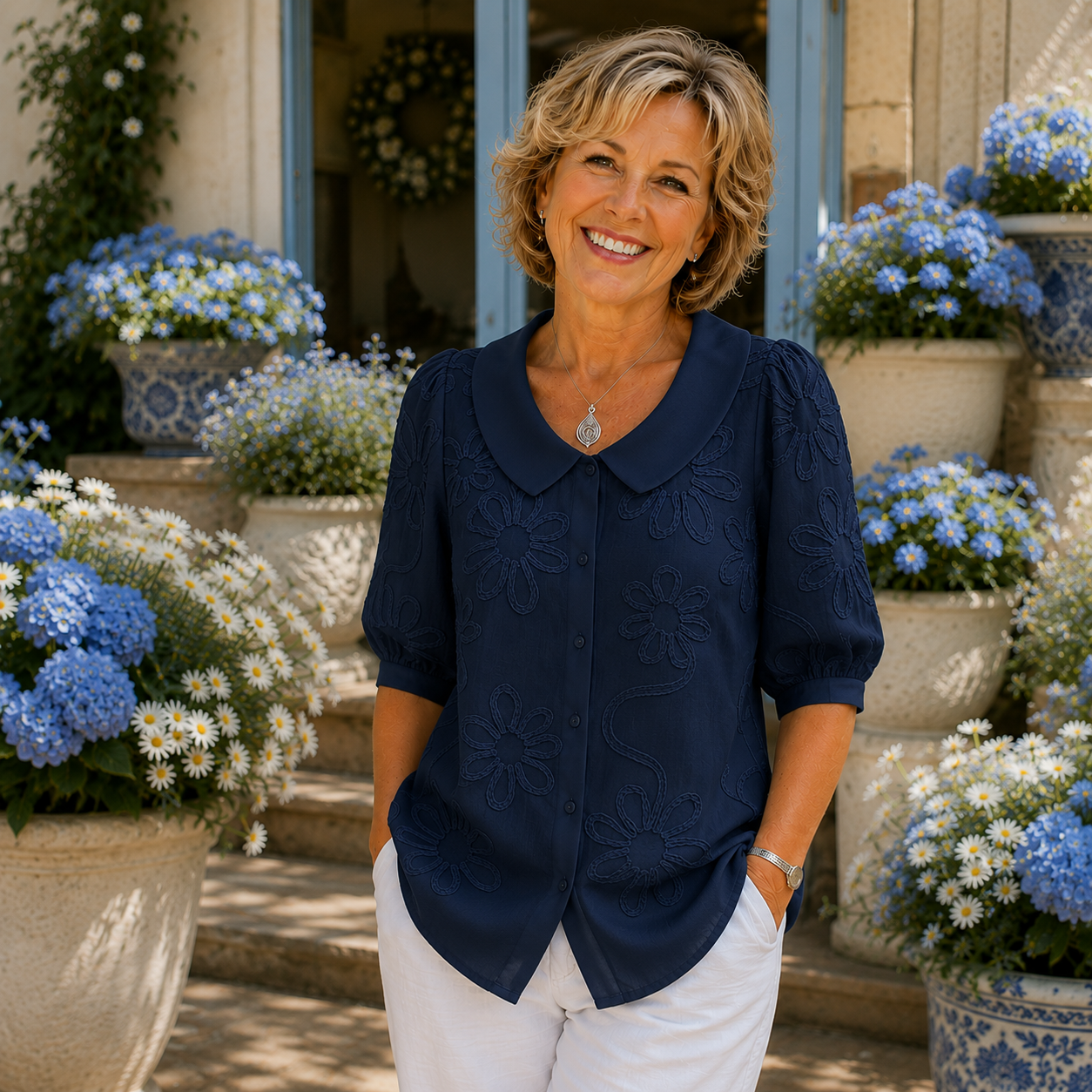 Fiora™ │ Blouse Florale Élégante