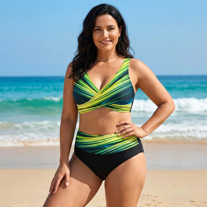 Célia | Bikini sculptant à motifs