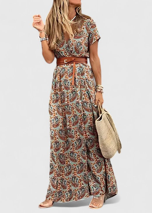 Lorraine | Robe Maxi Boho Élégante