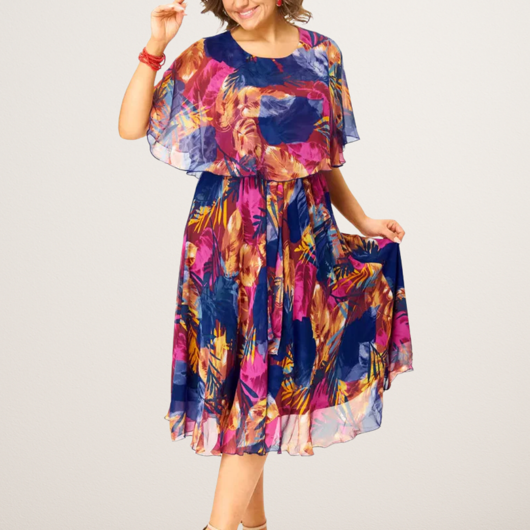 Alice - Robe Chiffon Élégante d'Été