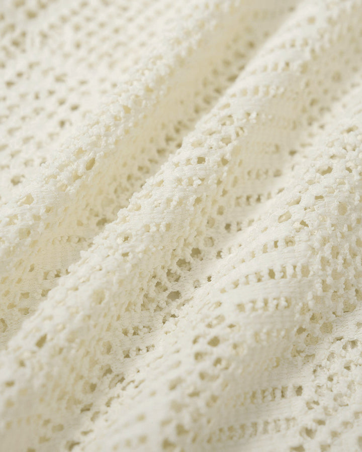 Ensemble trois pièces blanc texturé à armatures