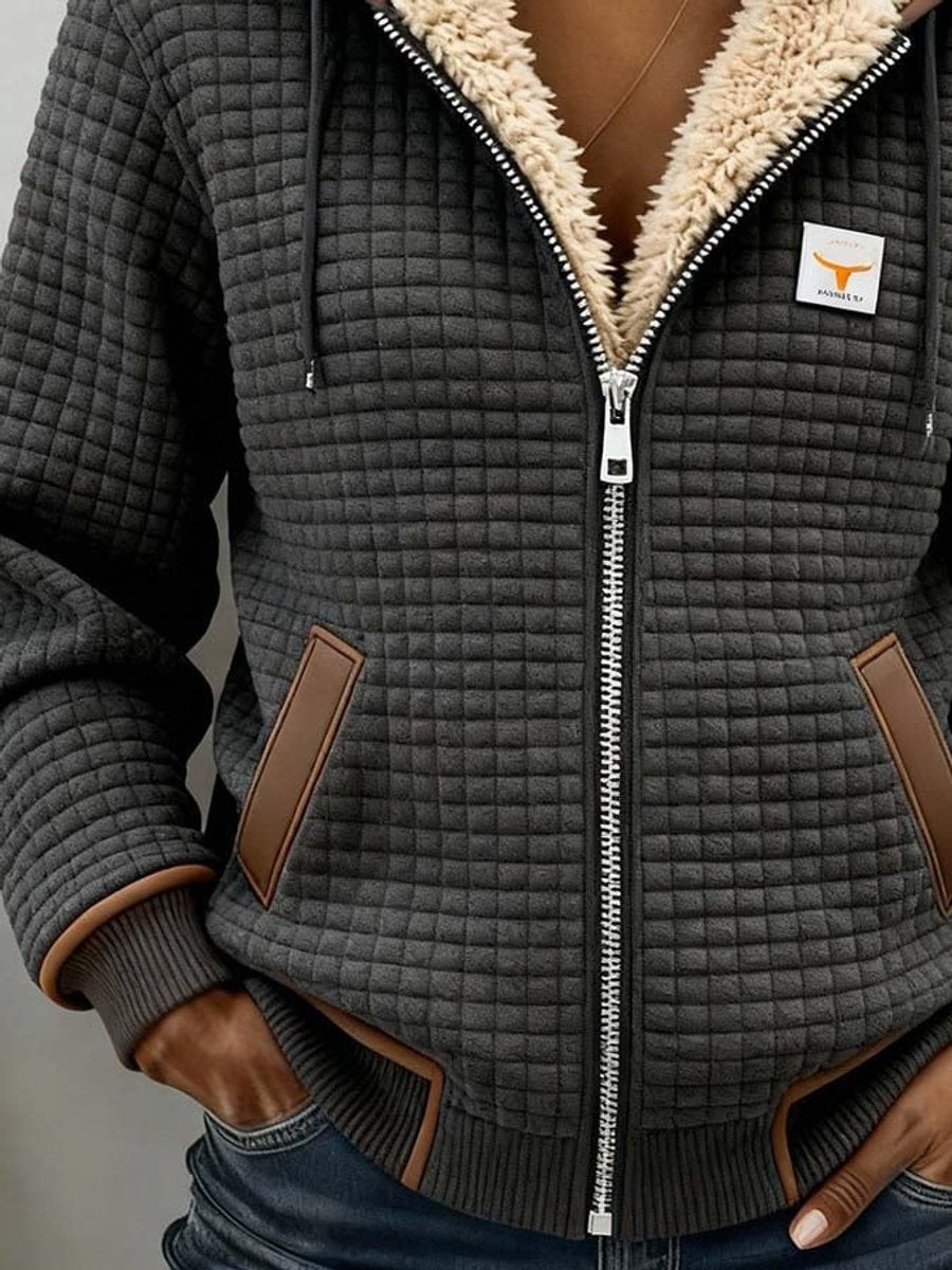 Silvana | Veste à capuche matelassée avec doublure en sherpa